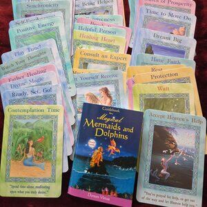 Magical Mermaids & Dolphins 44-card Oracle Deck & Guidebook by Doreen Virtue
